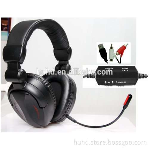 4 in 1 vibration gaming multipoint stereo bluetooth headset for PS3